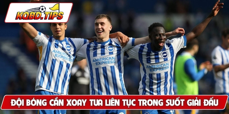 Đội bóng cần xoay tua liên tục trong suốt giải đấu